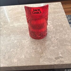 Jack Link's Red Plastic Sasquatch container